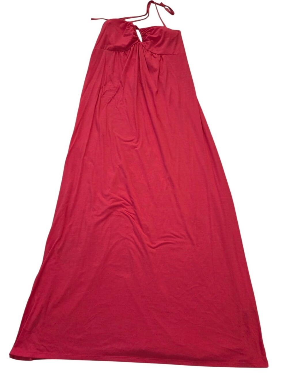 Apt. 9 hot pink halter sleeveless maxi dress, L. EUC.